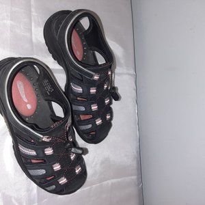 Privo Men's black and orange trim hiking sandals